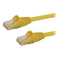 StarTech.com CAT6 Ethernet Cable 2' Yellow 650MHz PoE Snagless Patch Cord