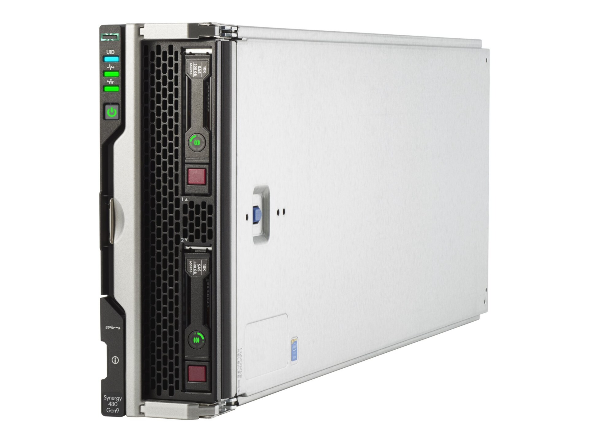 HPE Synergy 480 Gen9 Compute Module - blade - no CPU - 0 MB - with HPE Synergy D3940 Storage Module