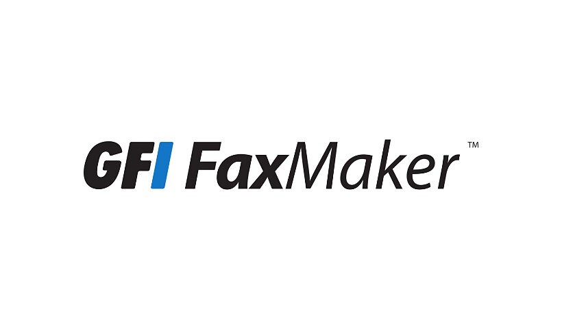 GFI FAXmaker - licence d'abonnement (1 an) - 1 numéro de fax supplémentaire