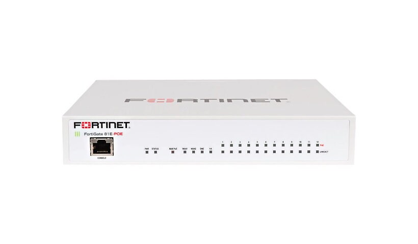 Fortinet FortiGate 80E - Enterprise Bundle - security appliance - with 3 ye