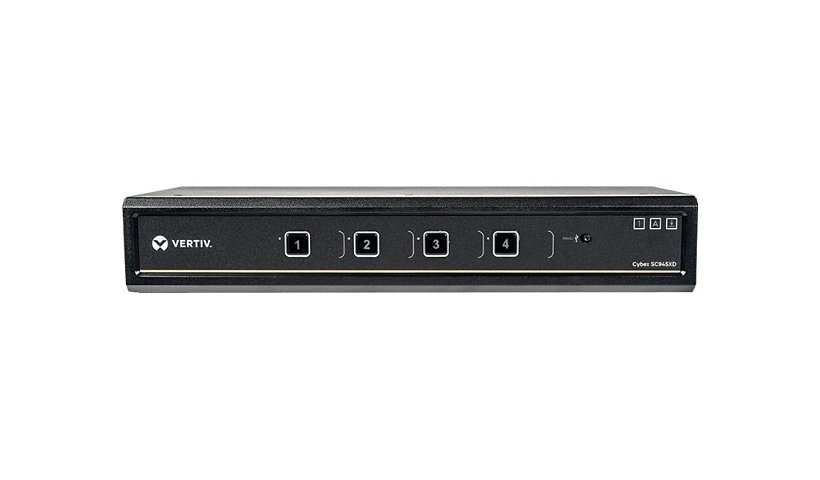 Vertiv Cybex SC900 Secure Desktop KVM| 4 Port Dual-Head | DVI-I DP DPP |TAA