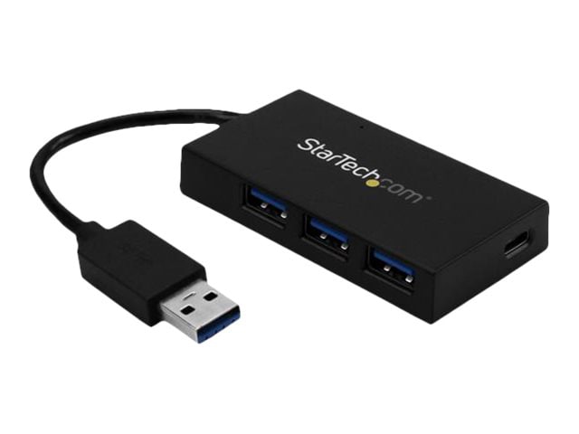 Concentrateur à 4 ports USB 3.0 StarTech.com – 3x USB-A, USB-C – autonome/alimenté par bus