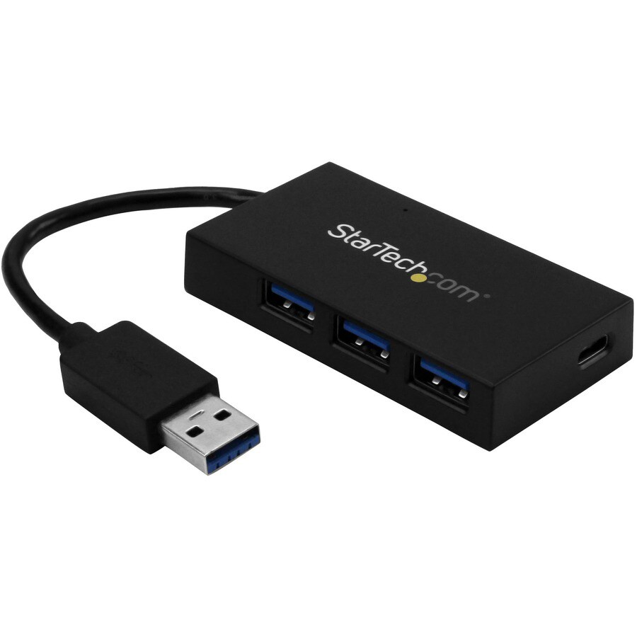 Concentrateur à 4 ports USB 3.0 StarTech.com – 3x USB-A, USB-C – autonome/alimenté par bus