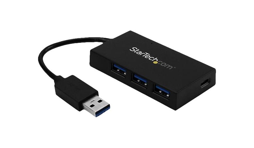StarTech.com 4 Port USB 3.0 Hub - USB-A to USB-C & 3x USB-A SuperSpeed 5Gbps - Self or USB Bus Powered - USB 3,2 Gen 1