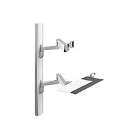 Humanscale V6 Wall Station 47" Track Straight Adjustable Arm