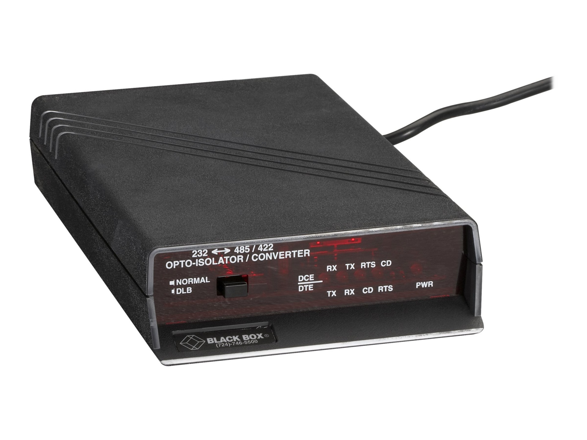 Black Box RS-232-RS-485/422 Converter Plus with Opto-Isolation - transceive
