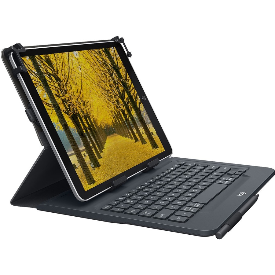 Logitech Universal Folio for 9-10 inch Tablets - keyboard and folio case -  920-008334 - Keyboards 