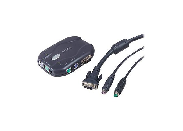 Belkin 2-Port PS/2 KVM Switch w/cables
