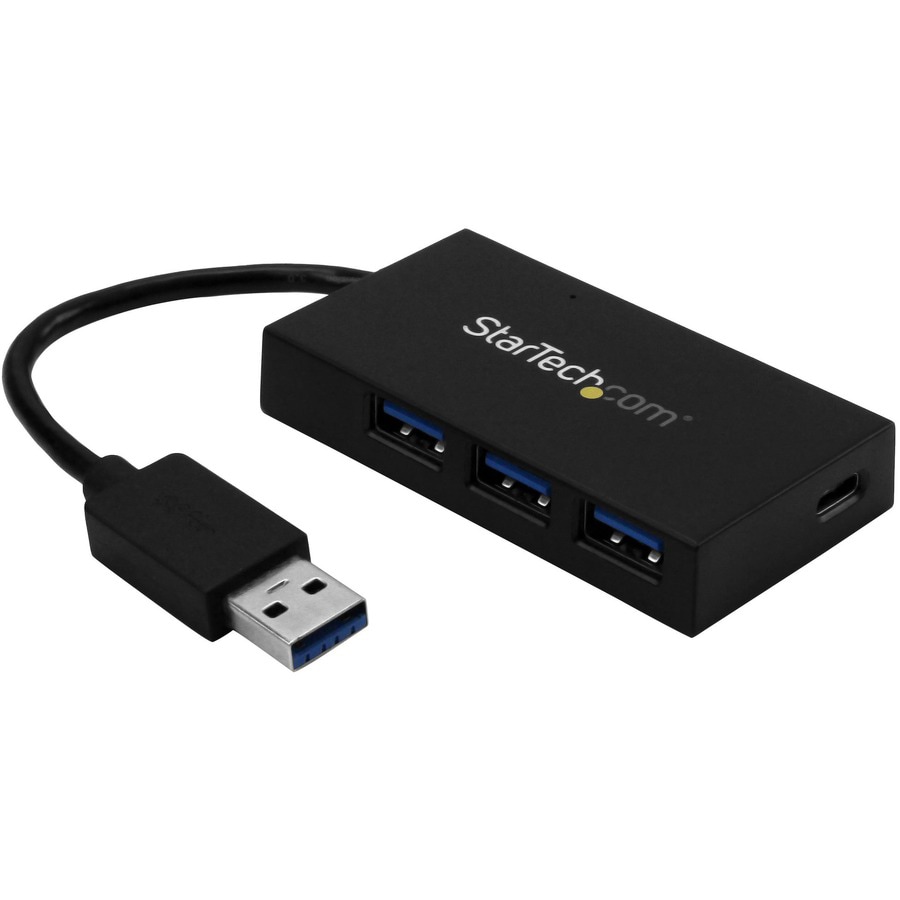 4 Port USB 3.0 Hub - USB-A to 4x USB 3.0 Type-A with Individual On/Off Port  Switches - SuperSpeed USB 3.2 Gen 1 (5Gbps) - USB Bus Powered - Portable 