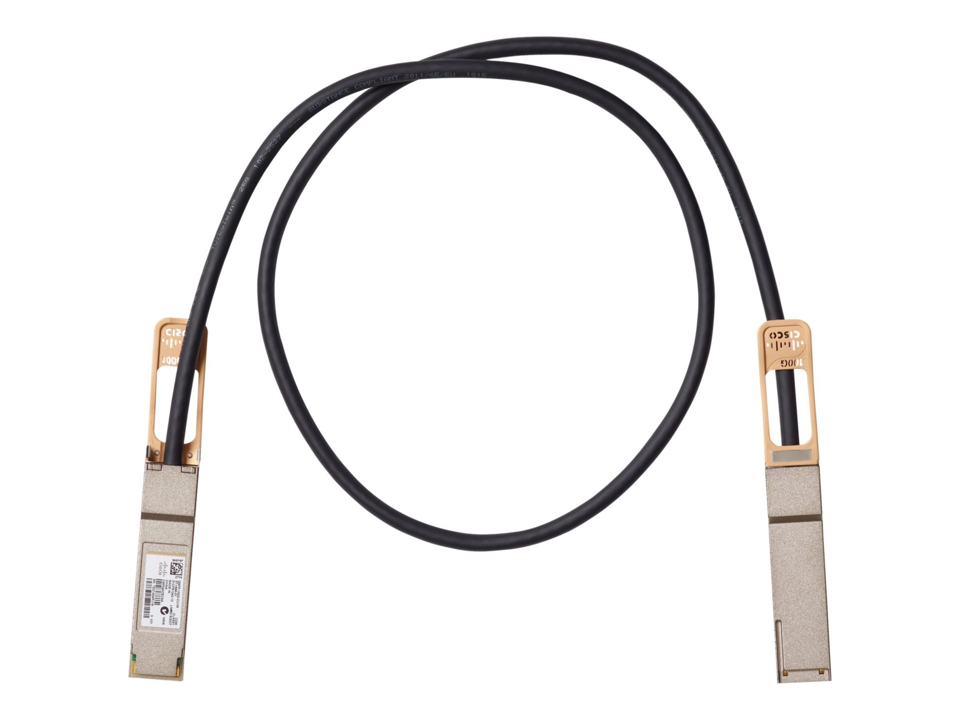 Cisco 100GBASE-CR4 Passive Copper Cable - direct attach cable - 1 m