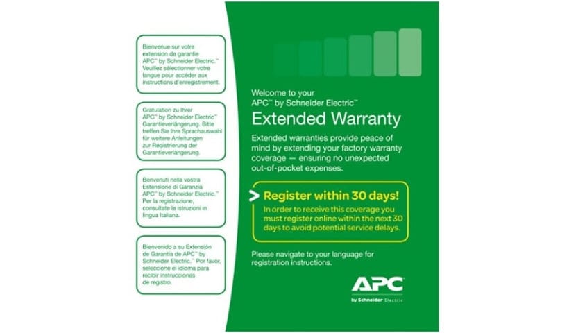 APC by Schneider Electric Warranty/Support - Extended Warranty - 1 Year - Warranty