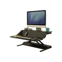 Fellowes Lotus Sit-Stand Workstation - stand - Waterfall - for LCD display / keyboard / mouse - black