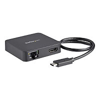 StarTech.com USB C Multiport Adapter to 4K HDMI/GbE/USB 3.0 Hub - Mini Dock