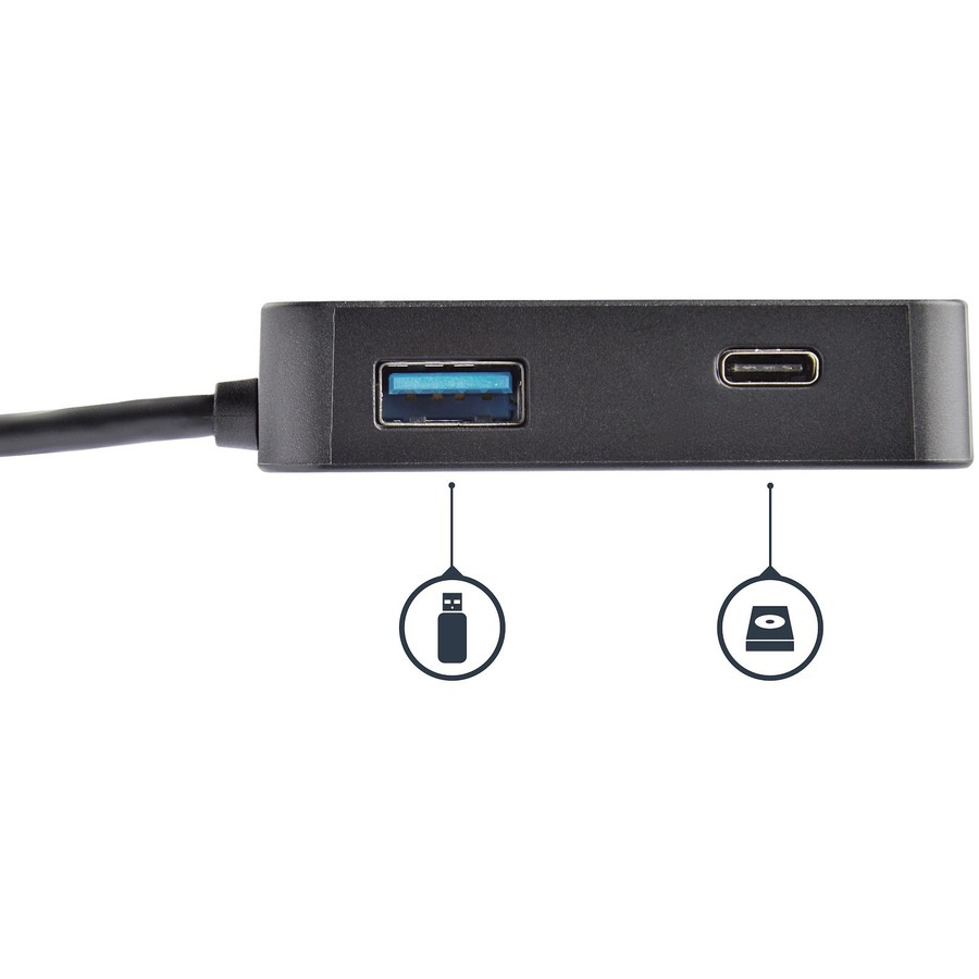 Thumbnail 5 of 7 for StarTech.com USB C Multiport Adapter, Portable USB Type-C Mini Dock to 4K UHD HDMI Video, GbE, USB 3.0 Hub, TAA