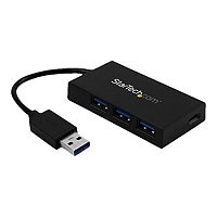 StarTech.com 4 Port USB 3.0 Hub - USB-A to USB-C and 3x USB-A SuperSpeed 5Gbps - Self/USB Bus Powered