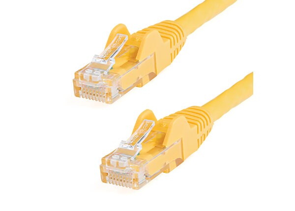by Konnekta Cable 75 Foot Snagless/Molded Boot Pack of 5 Cat6 Yellow Ethernet Patch Cable 