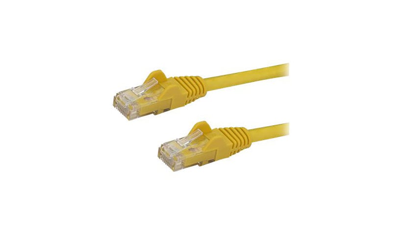 StarTech.com CAT6 Ethernet Cable 9' Yellow 650MHz PoE Snagless Patch Cord