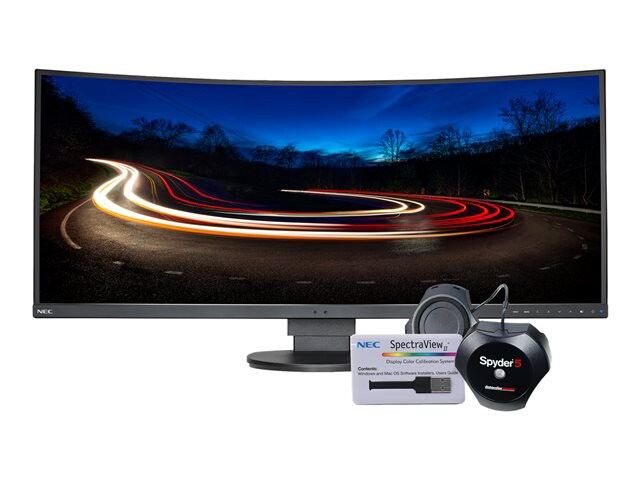 NEC MultiSync EX341R-BK-SV - LED monitor - curved - 34"