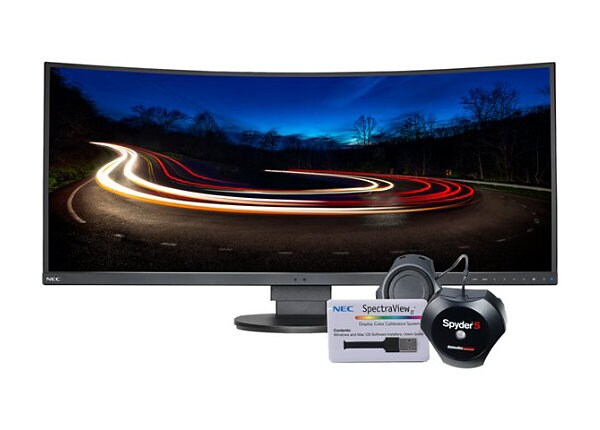 NEC MultiSync EX341R-BK-SV - LED monitor - curved - 34"