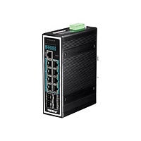 TRENDnet 12-Port Hardened Industrial Gigabit PoE+ Layer 2+ Managed DIN-Rail