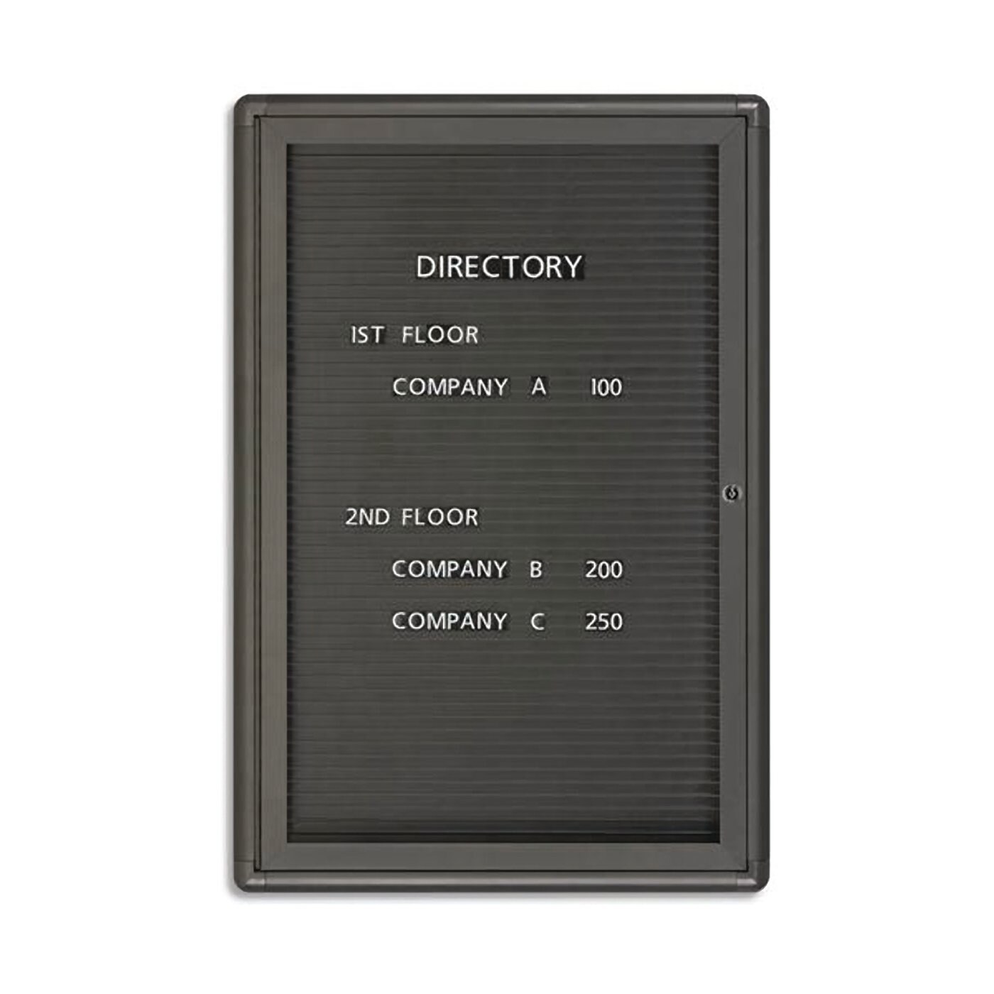 Acco Board Changeable Letter Magnet 24x36" Graphite Frame