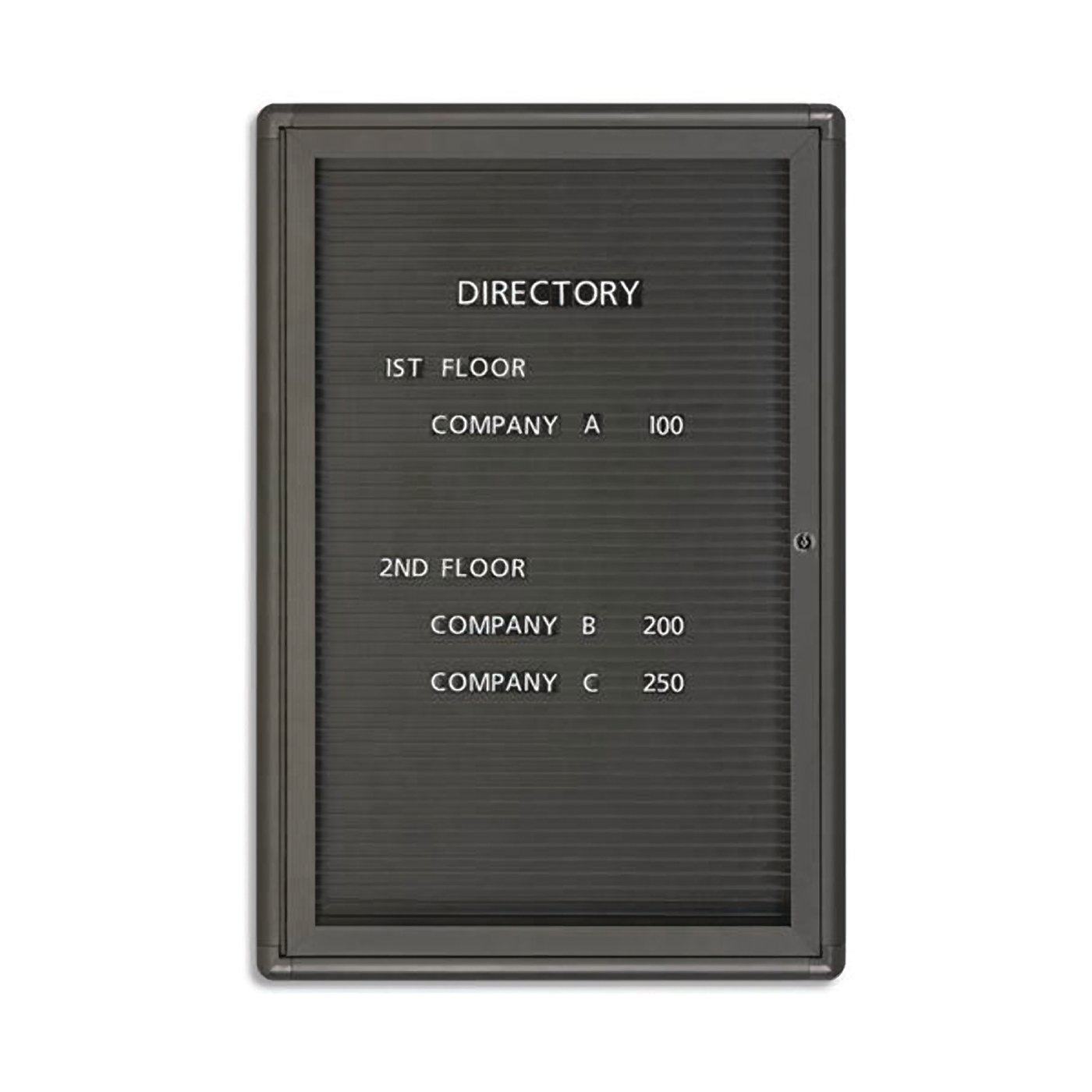 Acco Board Changeable Letter Magnet 24x36" Graphite Frame