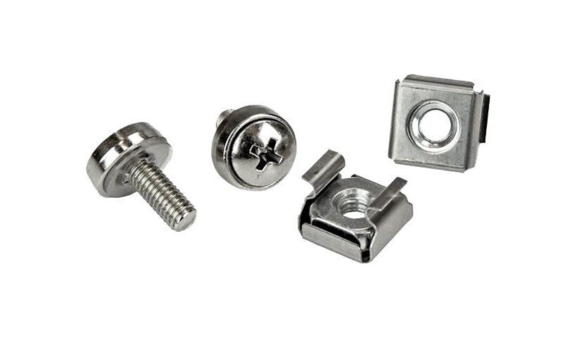 StarTech.com M5 Rack Screws and M5 Nuts - M5 Cage Nuts and Screws - 20 Pack