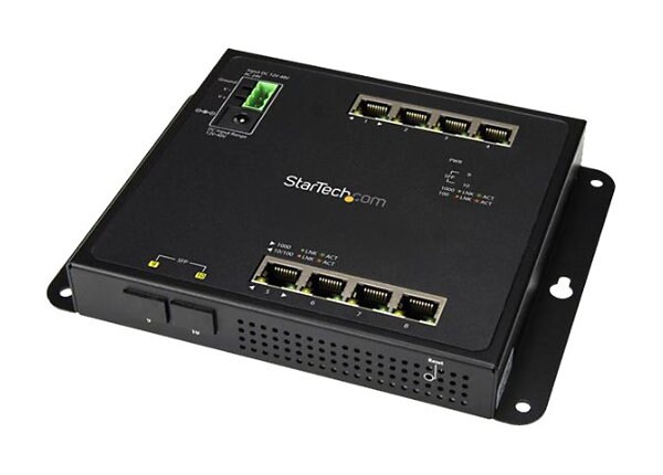 Startech.com Industrial 8Port Gigabit Ethernet Switch w/2 SFP Slots Managed