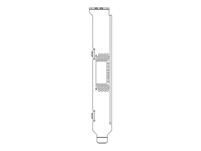Mellanox Short Perforated bracket for 1-port QSFP28 adapter - mounting bracket