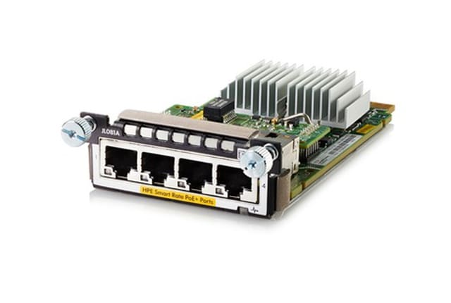 HPE Aruba 3810M/2930M Smart Rate Module - expansion module - 1/2.5/5/10GBase-T (PoE+) x 4