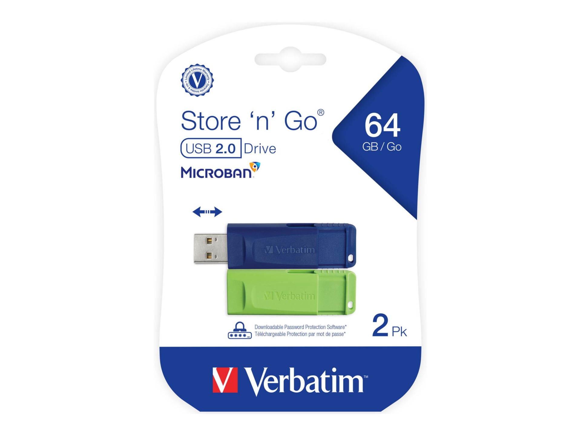 Thumbnail 2 of 5 for Verbatim Store 'n' Go - USB flash drive - 64 GB