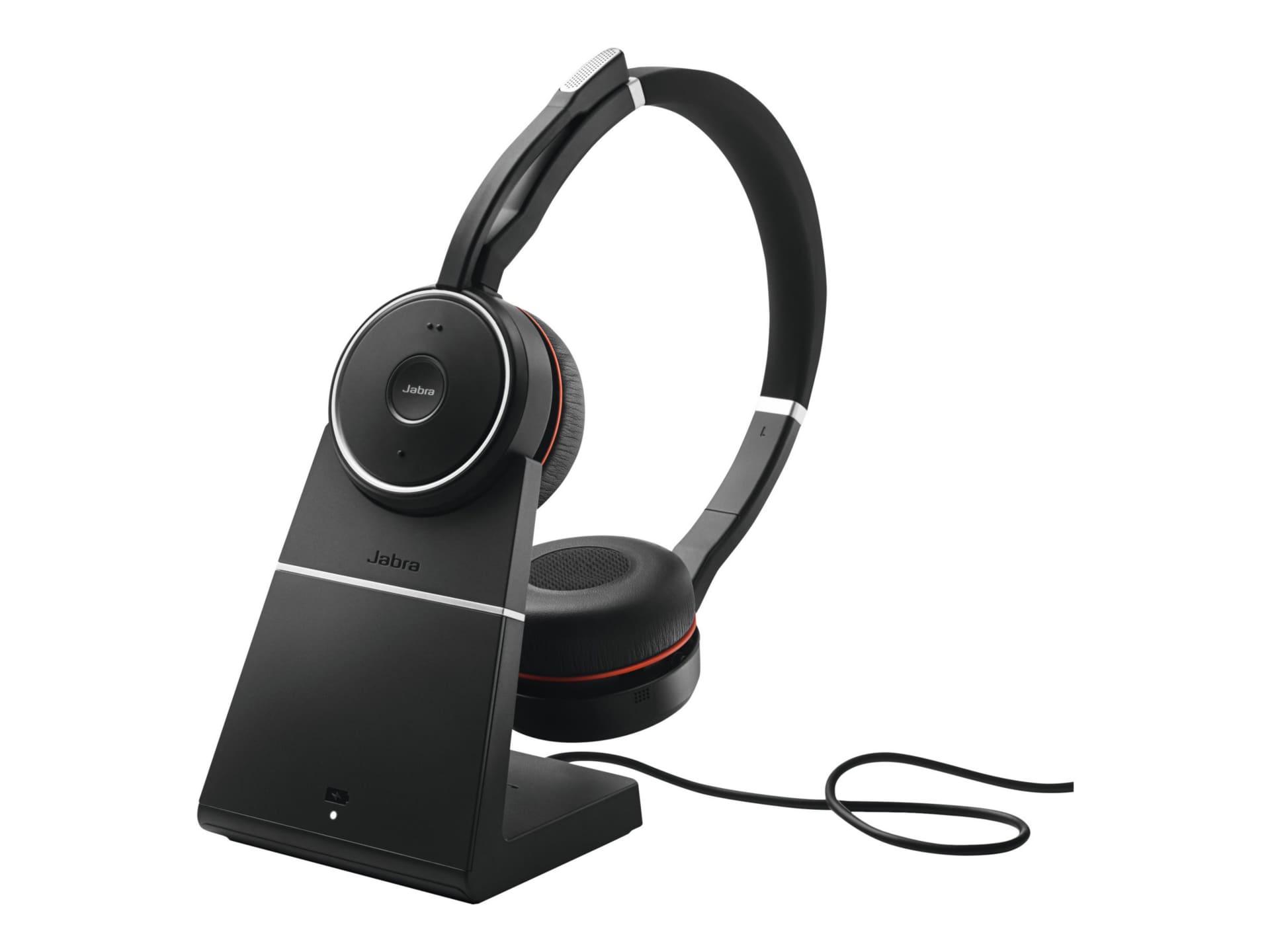 Jabra Evolve 75 MS Stereo - headset - with charging stand
