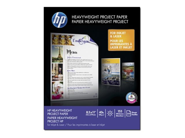 HP HeavyWeight Project Paper Matte 40 lb 8.5 x 11 in. (216 x 279 mm) 250 sh