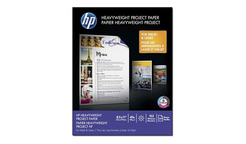 HP Heavyweight Project - paper - matte - 250 sheet(s) - 8.5 in x 11 in - 15