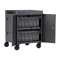 Bretford Cube Charging Cart cart - for 32 tablets / notebooks - charcoal