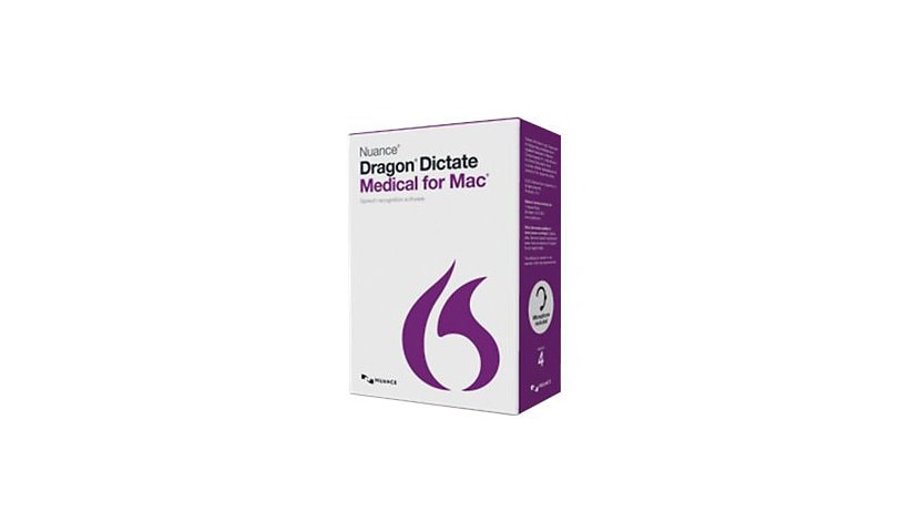 Dragon Dictate Medical for Mac (v. 4) - box pack (upgrade) - 1 user