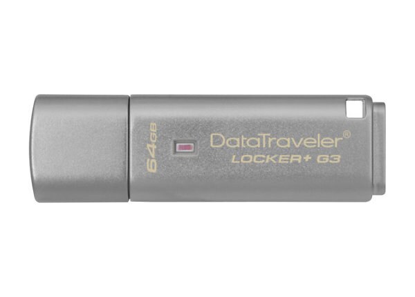 Kingston DataTraveler Locker+ G3 - USB flash drive - 64 GB