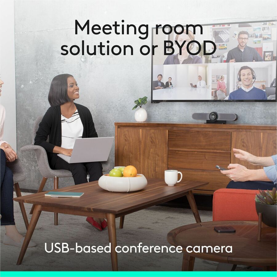 Thumbnail 4 of 11 for Logitech MeetUp All-in-One Conference Camera for Huddle and Small Rooms - Works with Microsoft Teams, Zoom, Google Meet
