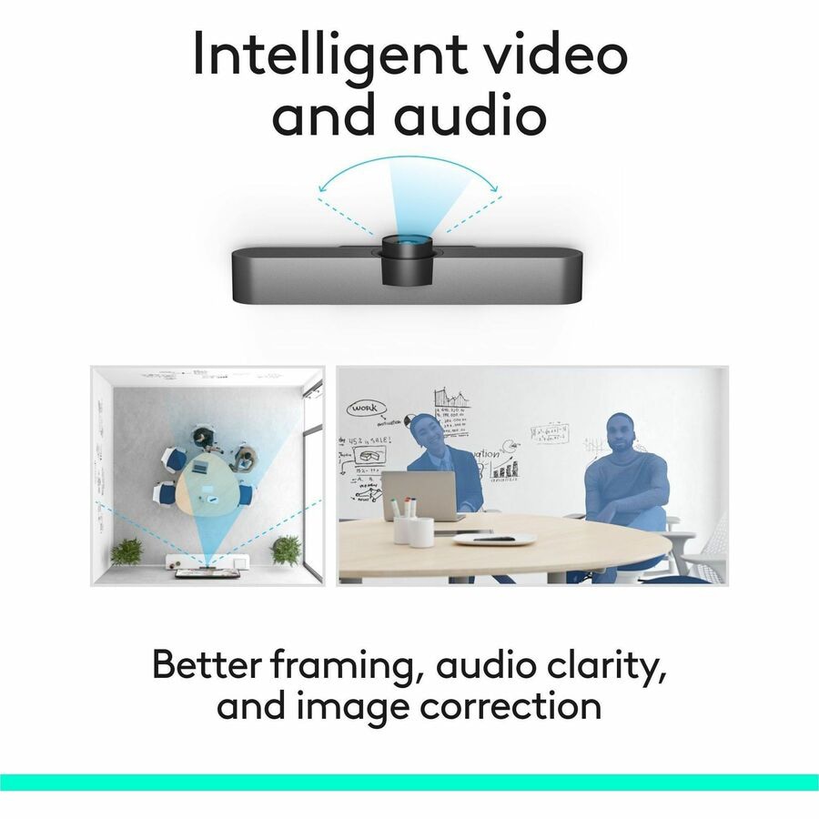Thumbnail 5 of 11 for Logitech MeetUp All-in-One Conference Camera for Huddle and Small Rooms - Works with Microsoft Teams, Zoom, Google Meet