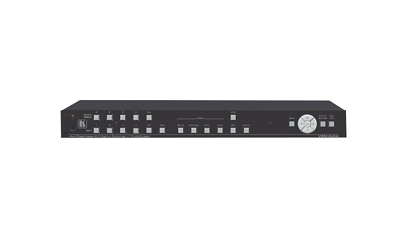 Kramer 4x4 Seamless AV Matrix Switcher/Multi-Scaler - video/audio switch - rack-mountable