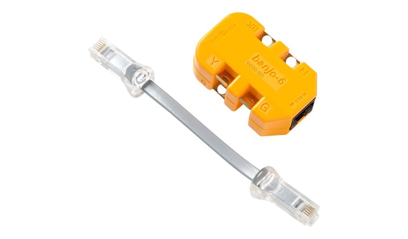 Fluke Networks 6-wire in-Line Modular Adapter with K-Plug - modular adapter
