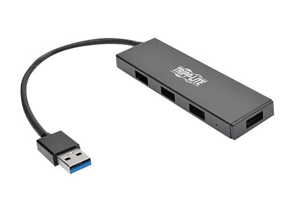 Tripp Lite 4-Port Portable Slim USB 3.0 Superspeed Hub w/ Built In Cable  hub ports U360-004-SLIM USB Hubs