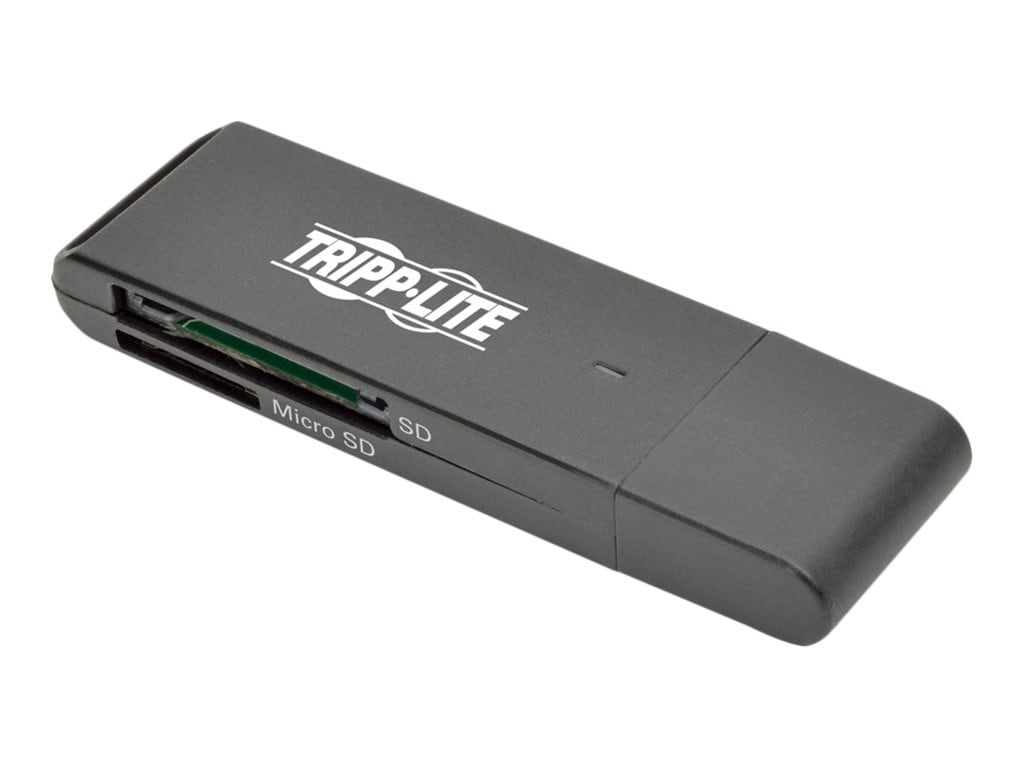 Tripp Lite USB 3.0 SuperSpeed SD / Micro SD Adapter, Memory Card Reader - card reader - USB 3.0