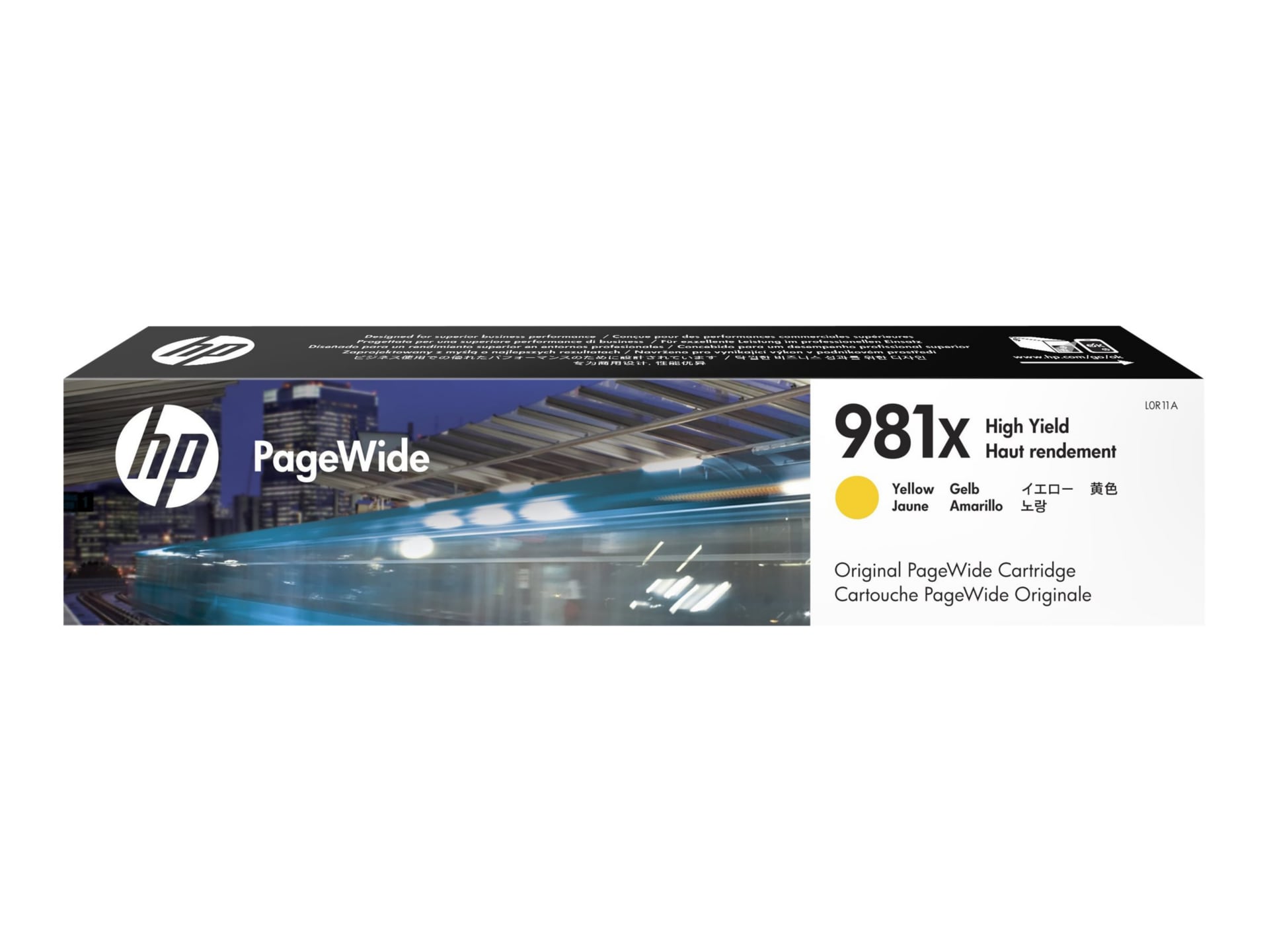 HP 981X (L0R11A) Original High Yield Inkjet Ink Cartridge - Single Pack - Y