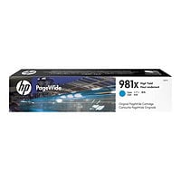 HP 981X - High Yield - cyan - original - PageWide - ink cartridge