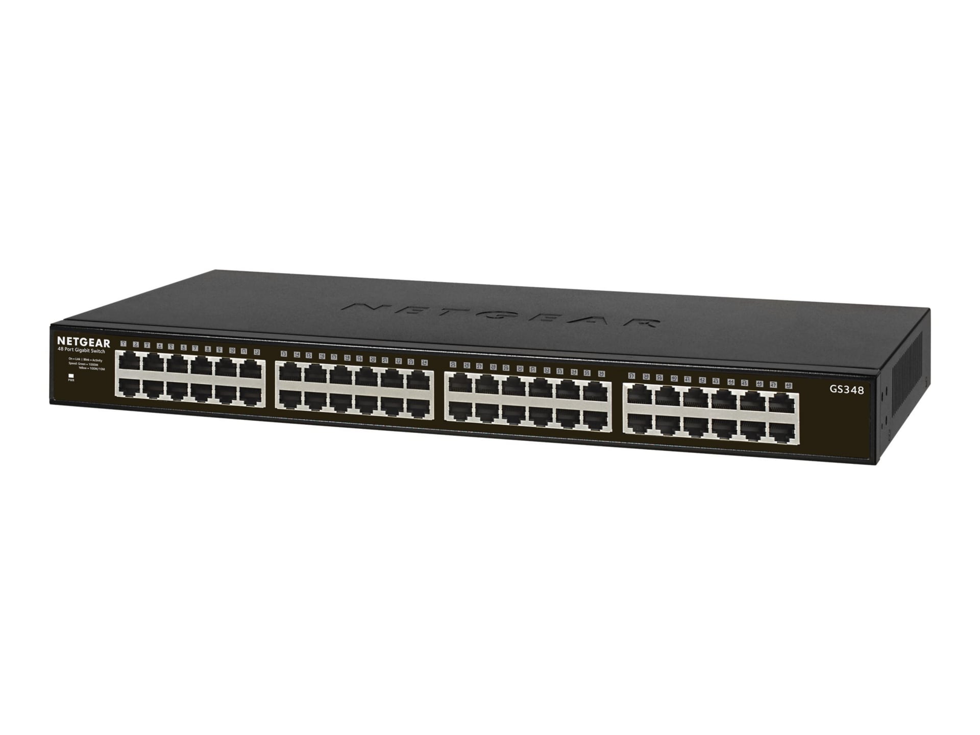 gigabit switch network 48 port Port Switch, NETGEAR Unmanaged Plug 48 Gigabit Fanless,