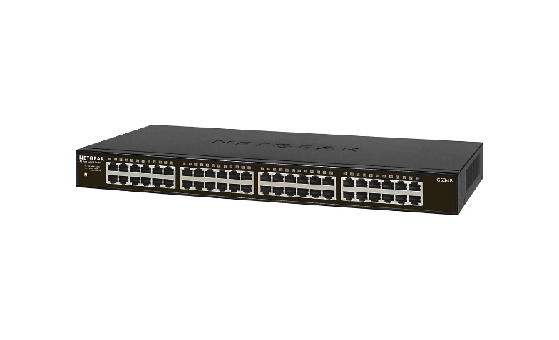 NETGEAR GS348 - switch - 48 ports - unmanaged - rack-mountable