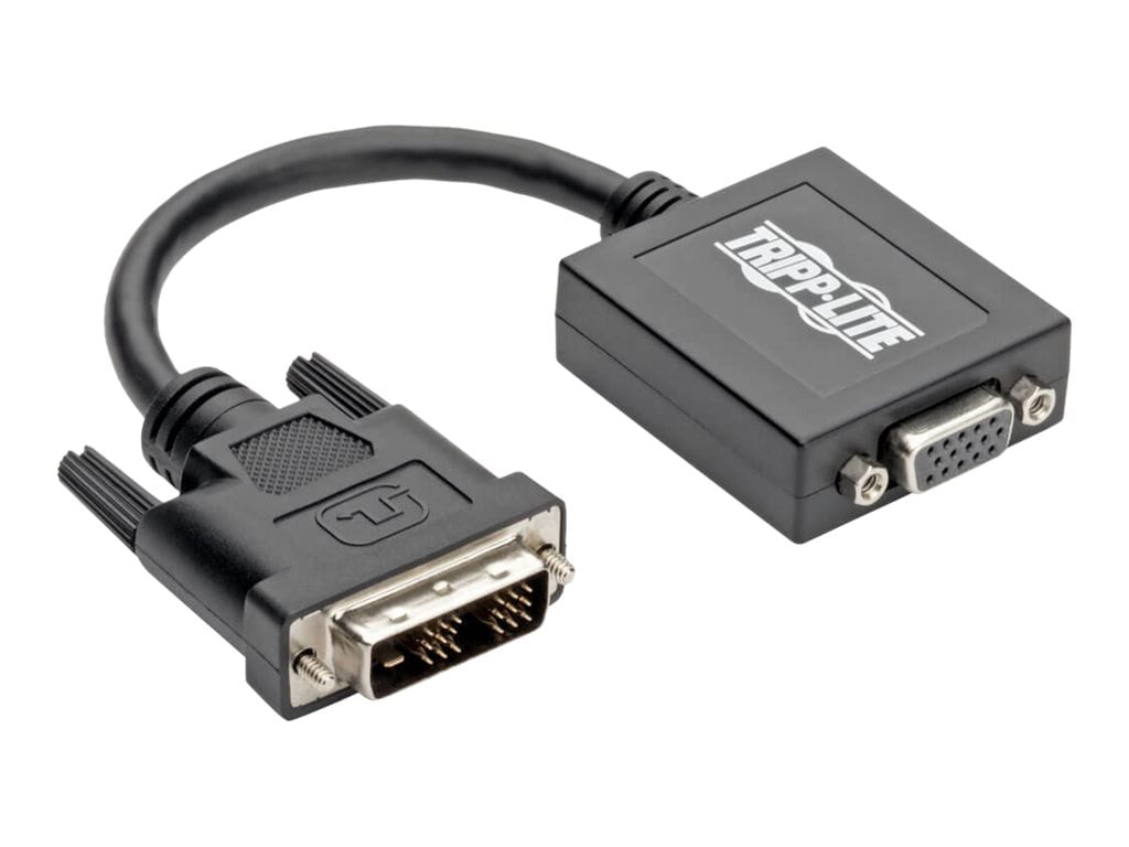 Tripp Lite 6in DVI-D to VGA Adapter Active Converter Cable 6" 1920x1200 - convertisseur vidéo - noir