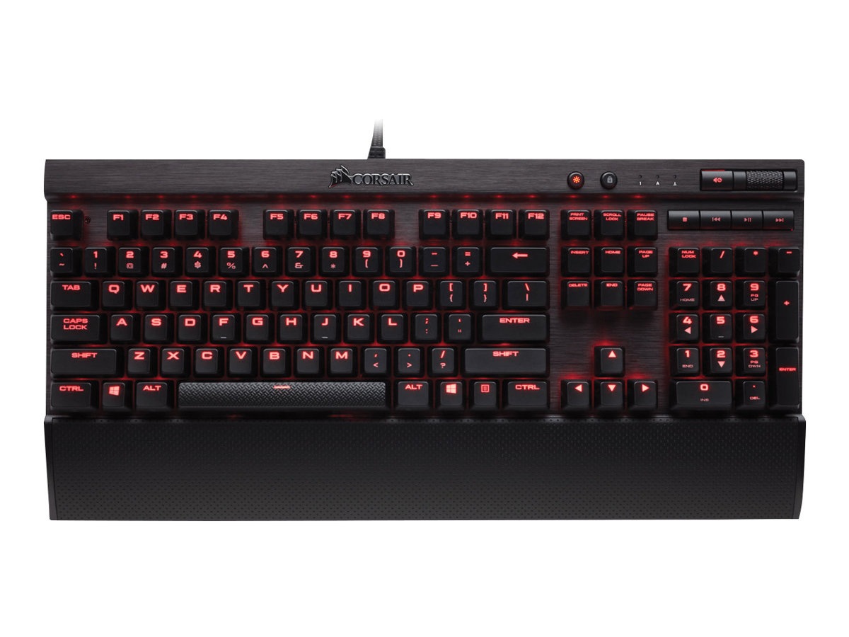 CORSAIR Gaming K70 RAPIDFIRE Mechanical - keyboard - English - US - anodized brushed aluminum
