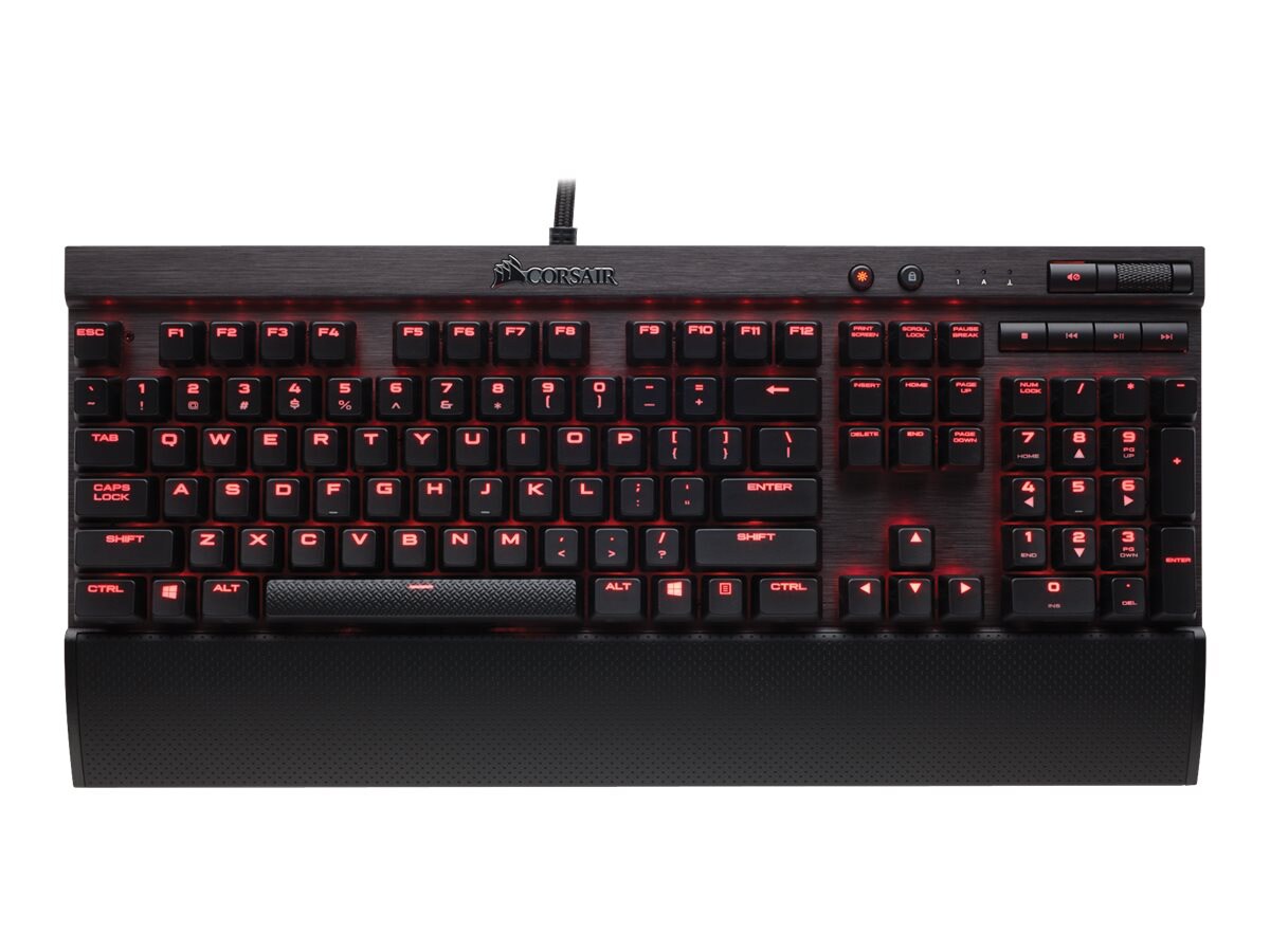 CORSAIR Gaming K70 LUX Mechanical - keyboard - English - US - anodized brus